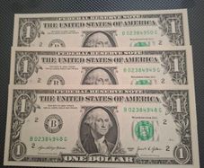 US DOLLARS  (Coneecutive numbers)