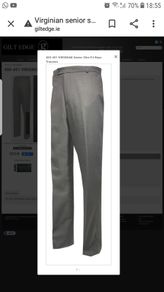 Virginian Senior Grey School Trousers