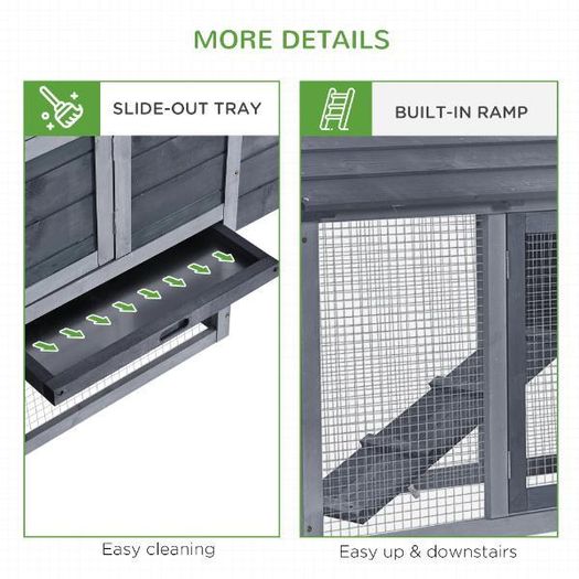 Small Chicken Coop with Run & Nesting Box
