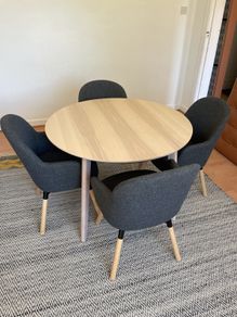 Ikea Lisabo Table and Janolof swivel chair