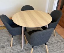 Ikea Lisabo Table and Janolof swivel chair