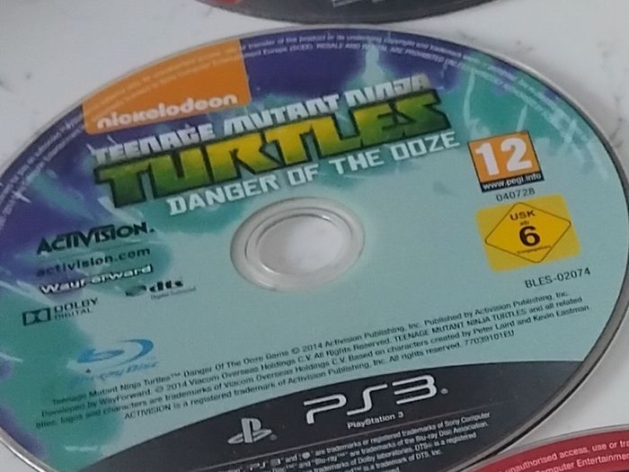 Teenage Mutant Ninja Turtles Danger of the Ooze Ps3 (Used)