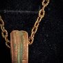 Pure Copper Spiral Pendant on a Textured Copper Chain Image 4