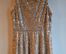 Champagne Sequin Party Dress BNWT Size 18