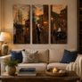 Original triptych paintings Image 2