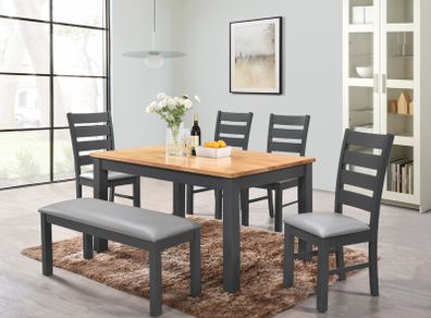 Chelsea Charcoal Dining Set