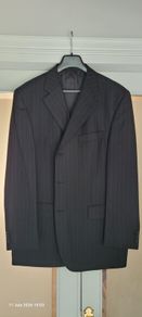 Men's grey pinstripe suit (EU 58/UK48)