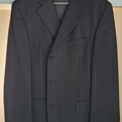 Men's grey pinstripe suit (EU 58/UK48)