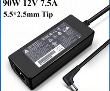 Genuine Delta 12V 7.5A 90W Charger 5.5 x 2.5mm Power Supply Adapter DPS-90AB-3A/ Used