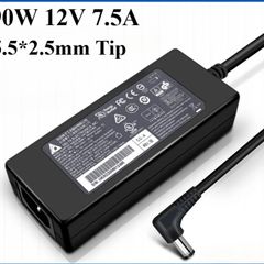 Genuine Delta 12V 7.5A 90W Charger 5.5 x 2.5mm Power Supply Adapter DPS-90AB-3A/ Used