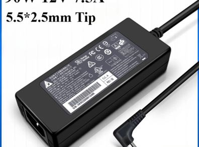 Genuine Delta 12V 7.5A 90W Charger 5.5 x 2.5mm Power Supply Adapter DPS-90AB-3A/ Used