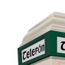 Irish Telefon Box Retro Glossy Single Sticker Image 3