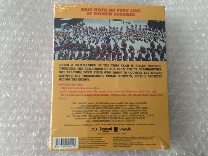The 14 Amazons Blu Ray Australia Import Limited Edition of 1500 Shaw Brothers