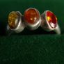 Vintage Sterling Silver 925 Ring with Amber size L1/2 - 2,8g Image 4