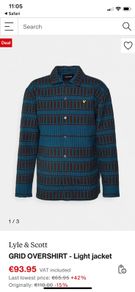 Lyle & Scott GRID OVERSHIRT - Light jacket