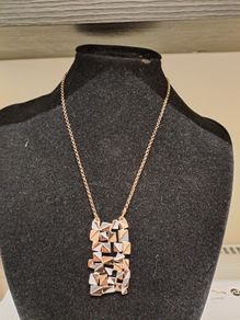 August Woods Rose Gold Statement Pendant Necklace