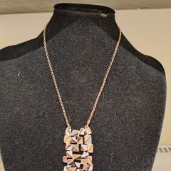 August Woods Rose Gold Statement Pendant Necklace