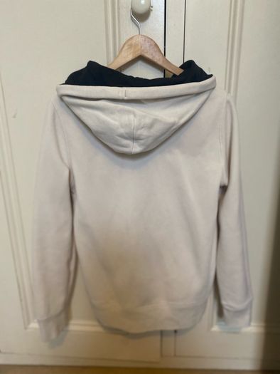 Mens Hollister Cream and Black Hoodie - Size XS
