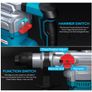ENEACRO SDS-Plus Hammer Drill, 1500 W 6 Joule Demolition Hammer 6 Variable Speed 0-920 rpm with 4 Functions, Anti-Vibration Handle Image 3