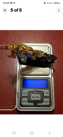 Risis 24 K plated Golden Horse Figurine  from Singapore. Perfect condition!Without box!RARE!!!