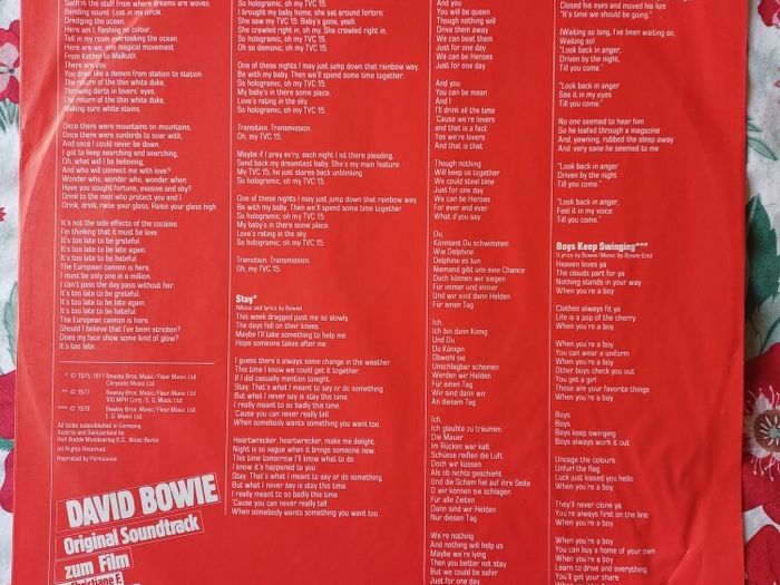 DAVID BOWIE Import: Christine F original soundtrack