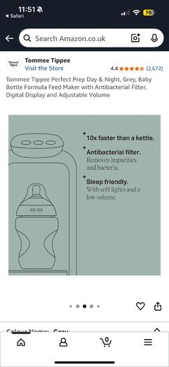 Tomme Tippee day & night (grey)