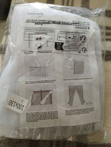 Magnetic mosquito window mesh