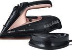 CeraGlide Cordless Steam Iron with Ceramic Soleplate and Variable Steam Function, Rose Gold