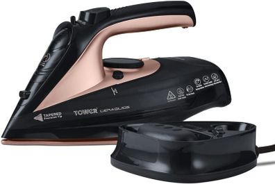 CeraGlide Cordless Steam Iron with Ceramic Soleplate and Variable Steam Function, Rose Gold