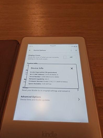 Kindle Paperwhite 7th Gen with Ads