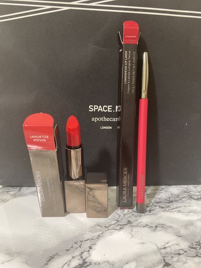Laura Mercier Rouge Essentiel Silky Creme Lipstick and lip liner BNIB