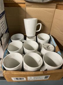 GenWare 34cl Latte Mugs, Saucers & Ramekins