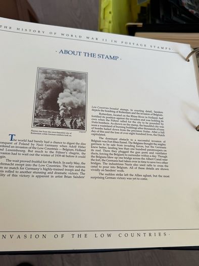 The History of World War II in post stamps