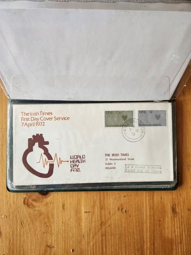 Irish Times First Day Covers X 4  In Beautiful  Presentation Folder. In Very Good Condition.