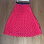Maje red pleated midi skirt size 2 (UK 10) Image 4