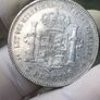 Spain Silver 5 Pesetas 1875 (75)Alfonso XII Image 5