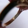 Vintage 9K Sold Gold 375 Horse Head and Horseshoe Ring Men's Signet with Diamonds, BIG SIZE 4,23g Image 10