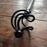 Black Metal Extendable Curtain Pole Image 2