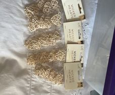 Pack of 5 wicker hearts x 5