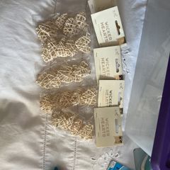 Pack of 5 wicker hearts x 5