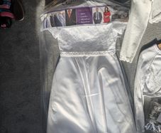 Communion dress, shoes, cardi and headband