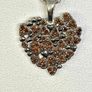 Red Diamond Pendant with Chain (Size - 20) in Rhodium Overlay Sterling Image 2