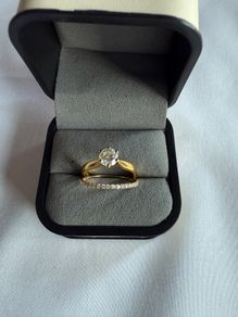 Natural Diamond Bridal set ring