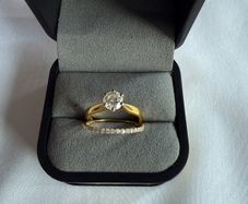 Natural Diamond Bridal set ring