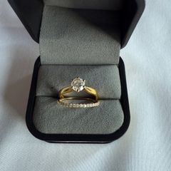 Natural Diamond Bridal set ring
