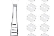 Stainless Steel Pedicure Foot File Corn Callus Shaver Hard Skin Remover Cutter 10 Pcs Razor File Foot Dead Skin Shaver