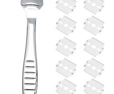 Stainless Steel Pedicure Foot File Corn Callus Shaver Hard Skin Remover Cutter 10 Pcs Razor File Foot Dead Skin Shaver