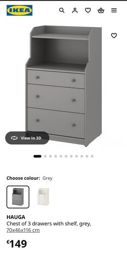 Ikea hauga chest of drawers