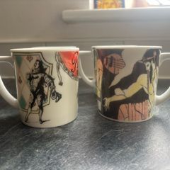 A Collection of 4 Porcelain Cups by Le Porcellane d'Ancap