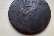 George II Hibernian  Half Penny and 2 1968 UNC Pennies